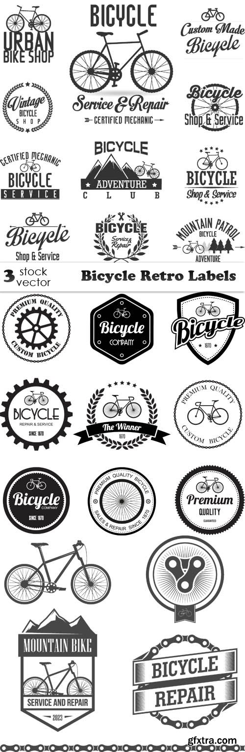 Vectors - Bicycle Retro Labels