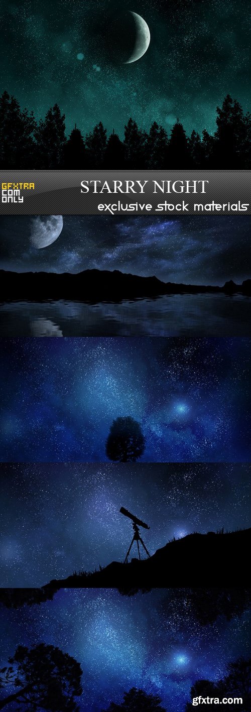 Starry Night - 5 UHQ JPEG