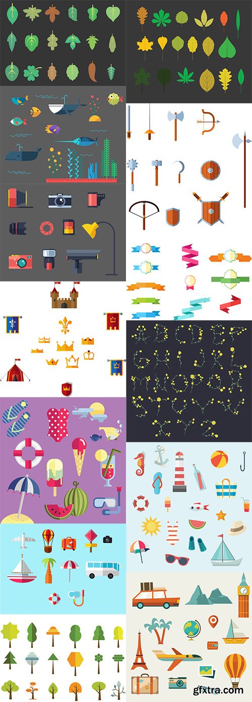 The Vector Clip Art Mega Pack with 950+ Elements