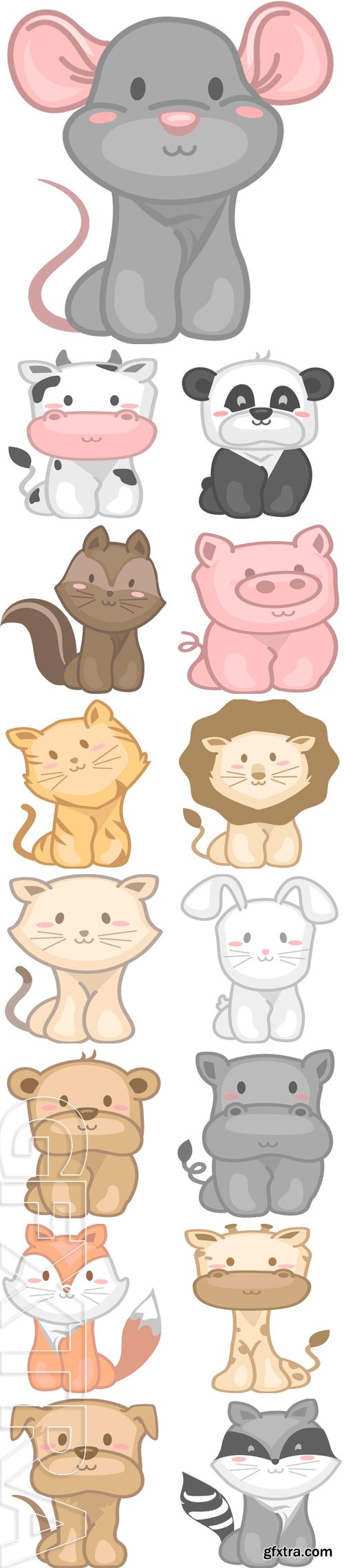 Stock Vectors - Baby Animals