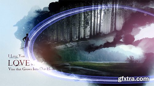 Videohive Ink Glowing Line Postcard 11921176