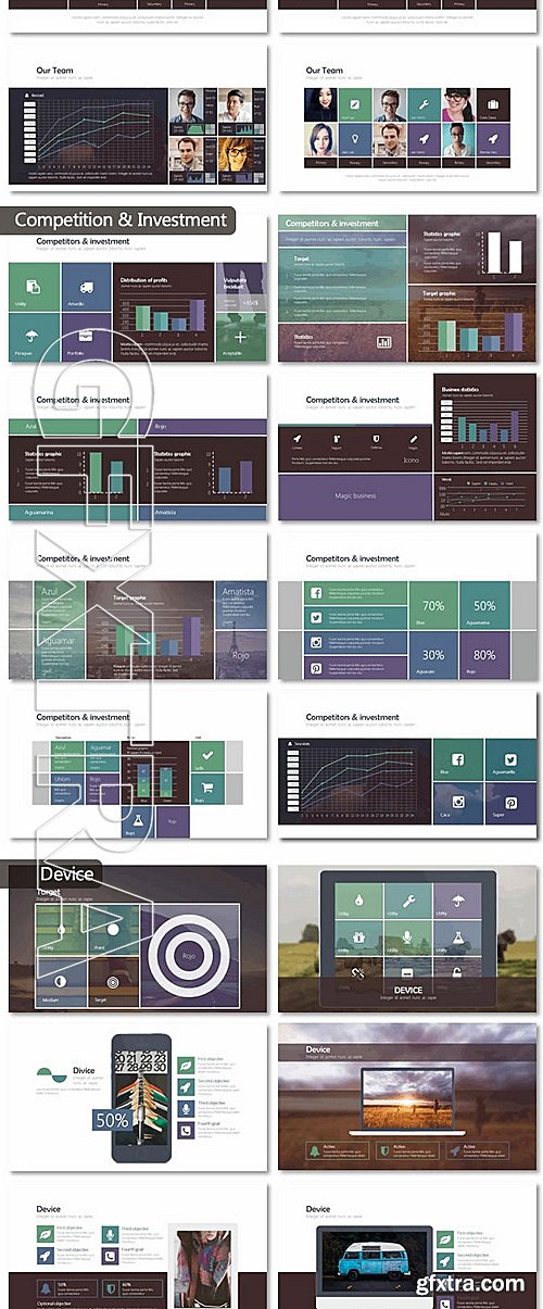 GraphicRiver - Business PPT - Metro Style 12169848