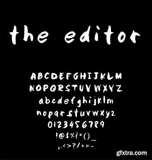 Hand Written font- "The Editor" - CM 28898