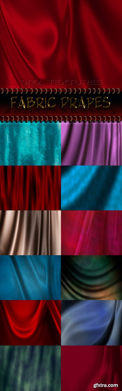 Fabric drapes textures