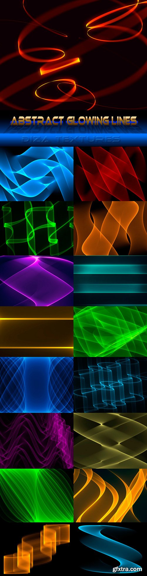 Abstract glowing lines textures