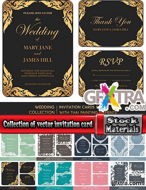 Collection of vector banner picture card flyer poster invitation card #2-25 EPS