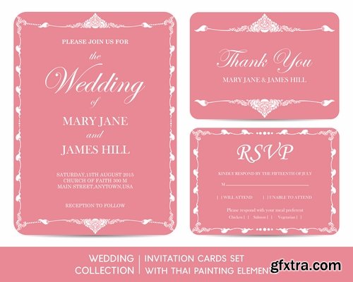 Collection of vector banner picture card flyer poster invitation card #2-25 EPS