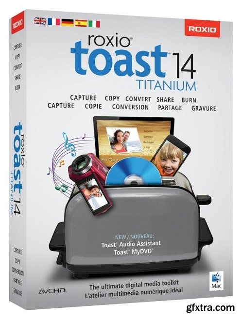 Roxio Toast Titanium 14.0 Build 3747 Multilingual (Mac OS X)