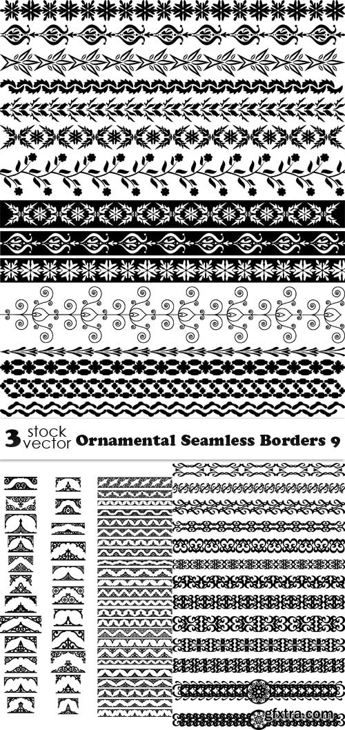 Vectors - Ornamental Seamless Borders 9