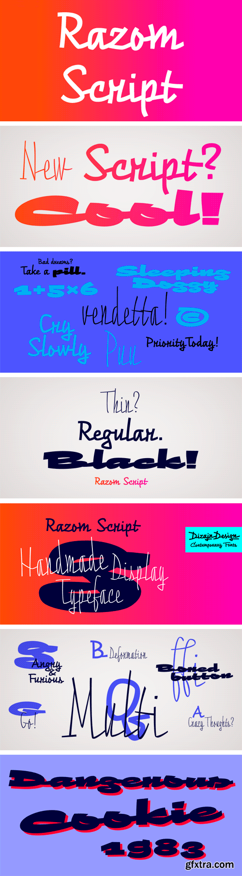 Razom Script Font Family