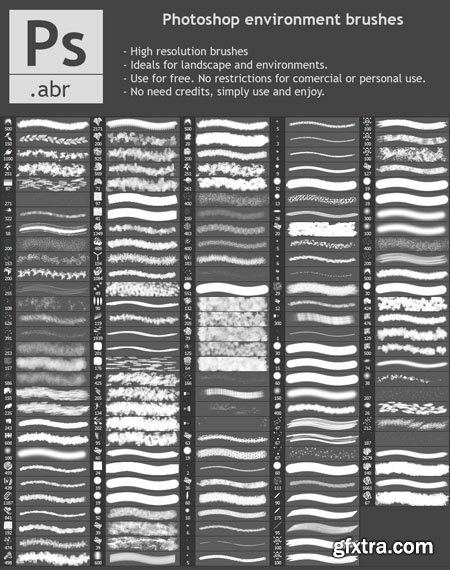 Photoshop Environment Brushes ABR (Re-Up)