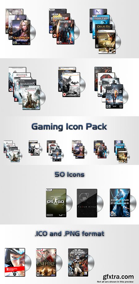 Gaming Icon Pack [PNG/ICO]