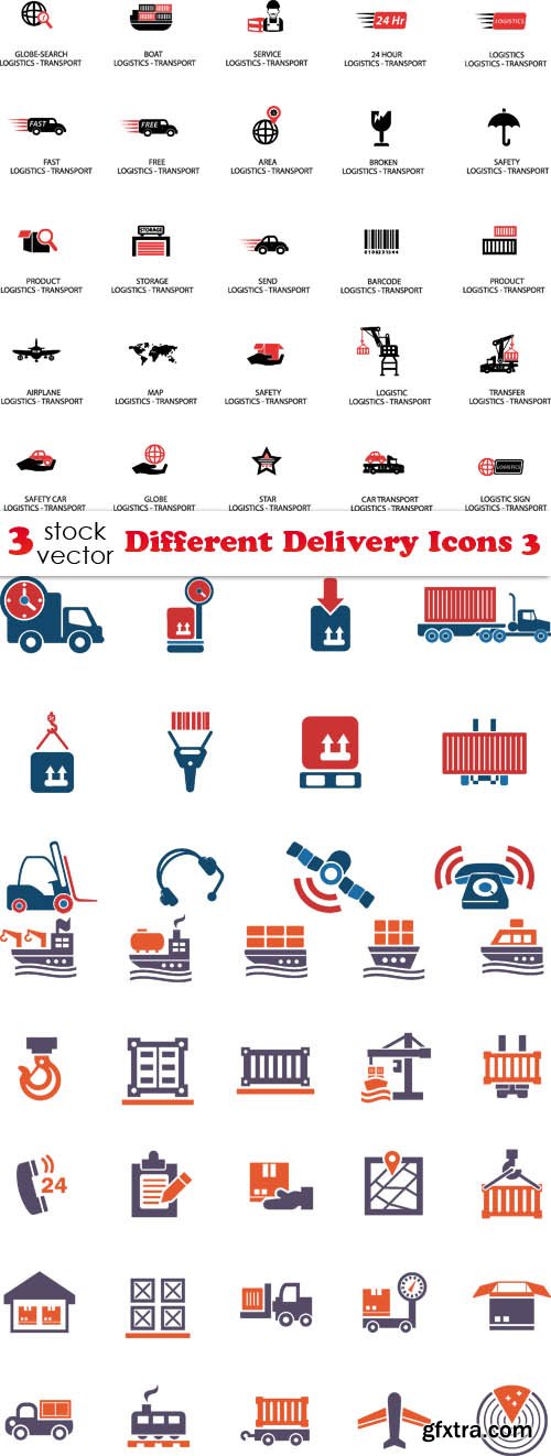 Vectors - Different Delivery Icons 3