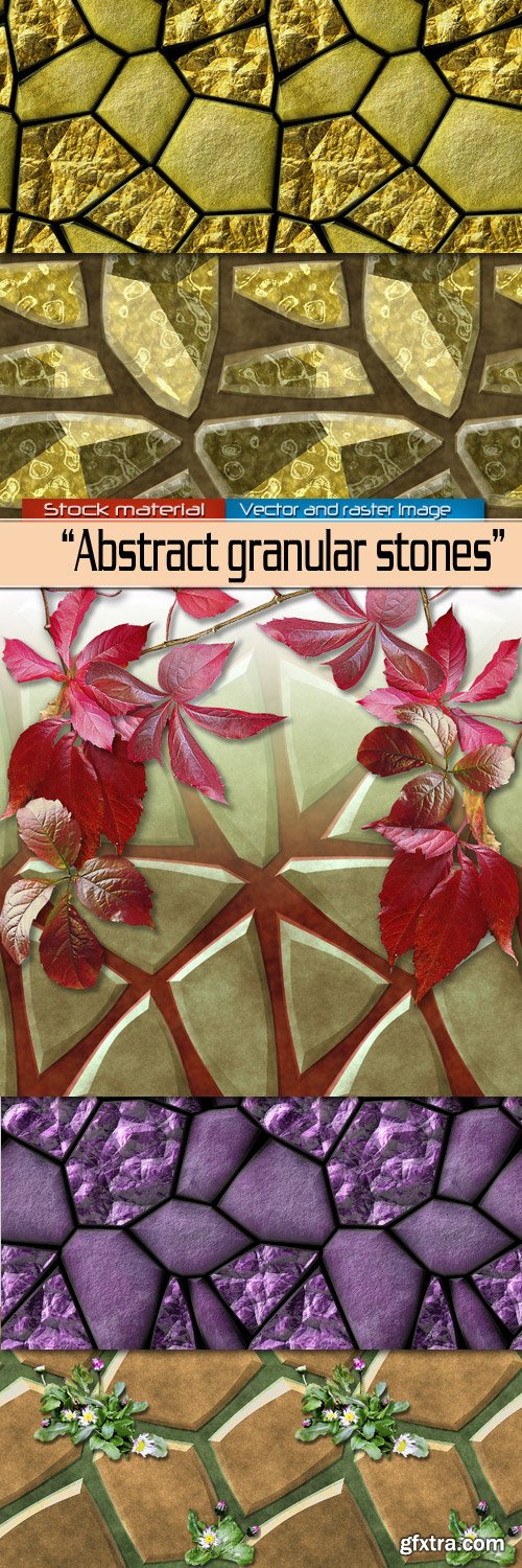 Abstract backgrounds with granular stones