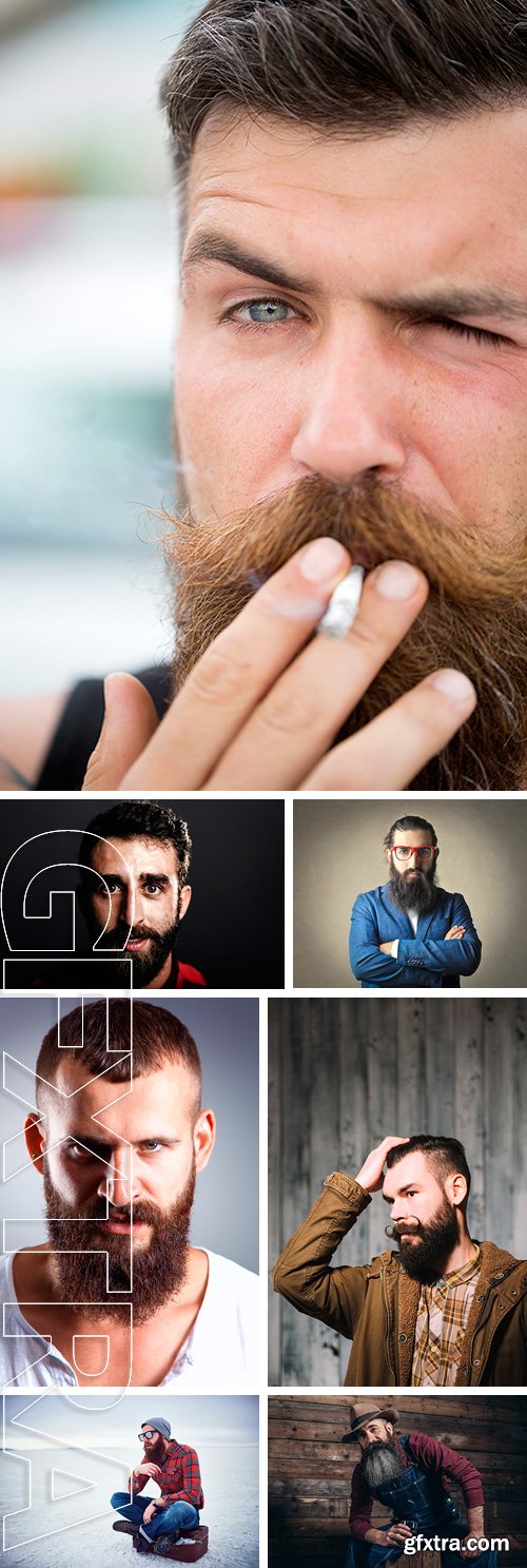Stock Photos - Portrait of a man with beard