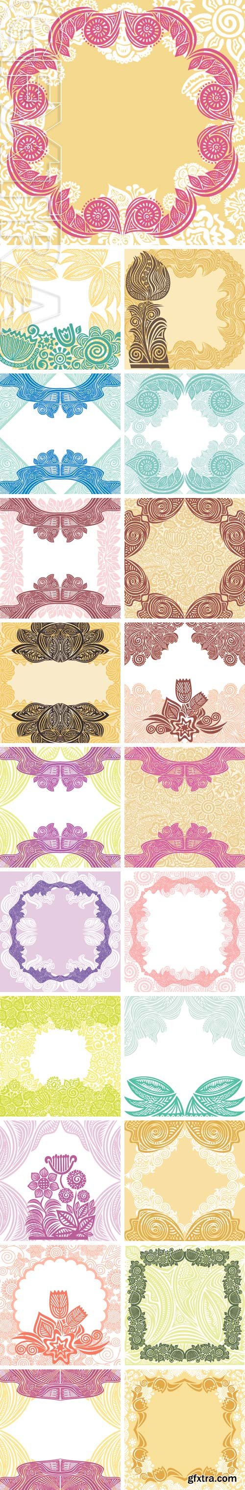 Stock Vectors - Floral nature pattern card vector illustration