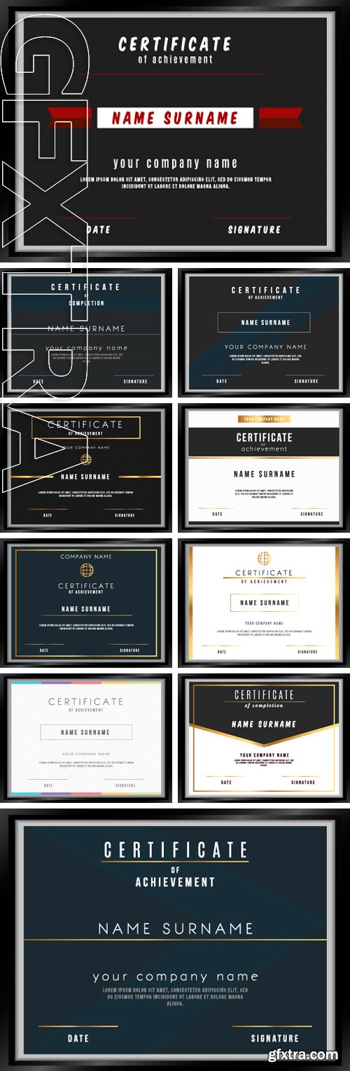 Stock Vectors - Vector certificate template 2