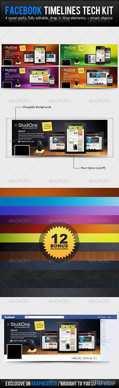 Graphicriver FB Timelines Bundle V3 3394071