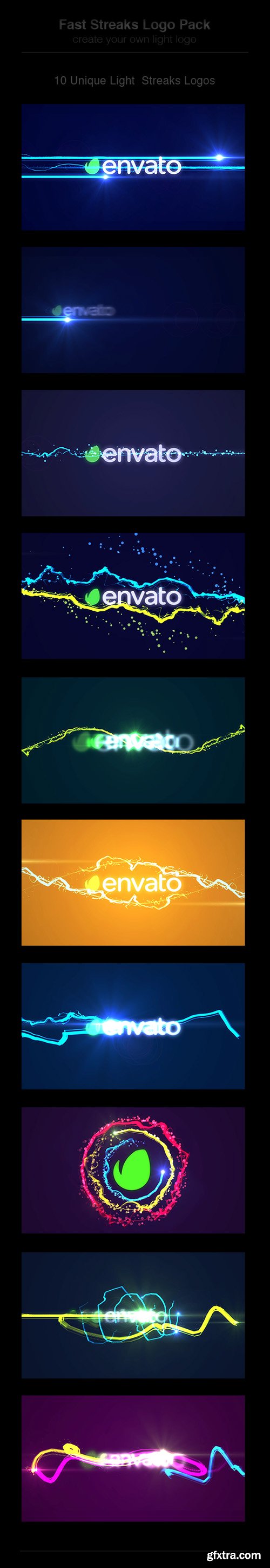 Videohive Fast Logo Streaks Pack 11993448