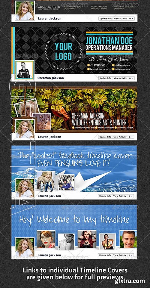 GraphicRiver - Facebook Creative Timeline Covers Premium Bundle 2024381