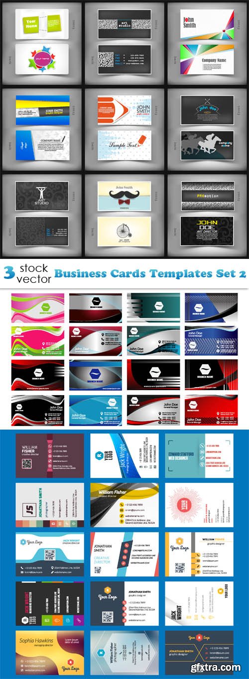 Vectors - Business Cards Templates Set 2