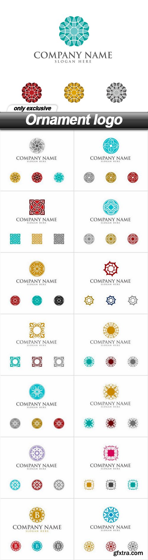 Ornament logo - 15 EPS