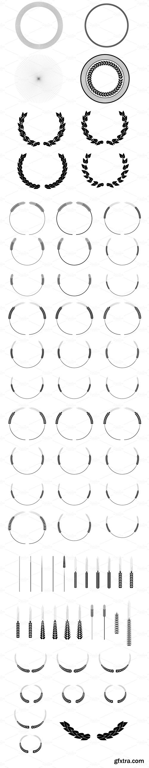 CM 17073 - Over 250 Vector Decorative Elements