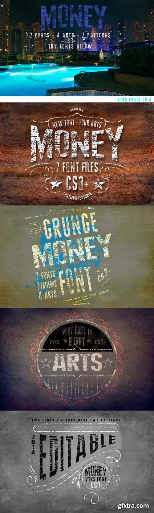 Money font+4arts+2patterns cs3+