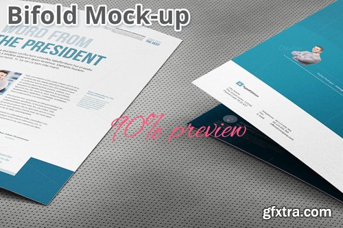 CreativeMarket - Bifold Brochure Mockup 353593