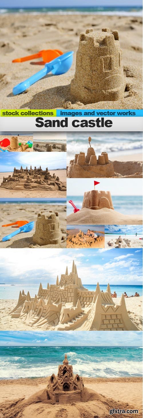 Sand castle, 10 x UHQ JPEG