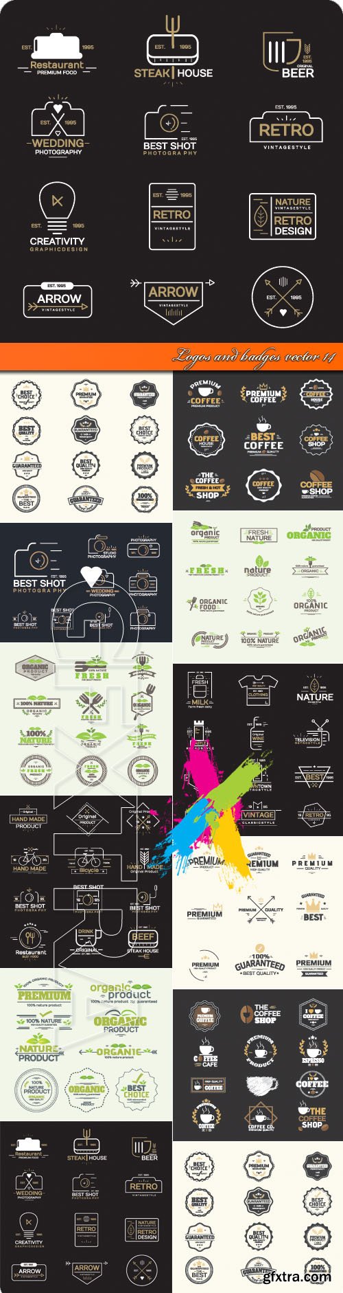 Logos and badges vector 14