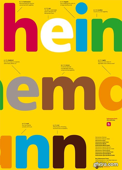 Heinemann Special - Typeface for Educational Publishing NEW!