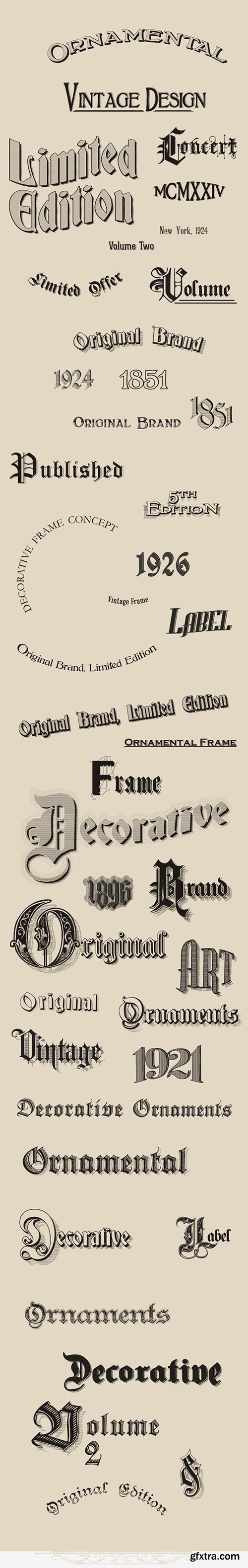 Get 600+ Vector Calligraphic Ornaments & Page Decorations + Bonus