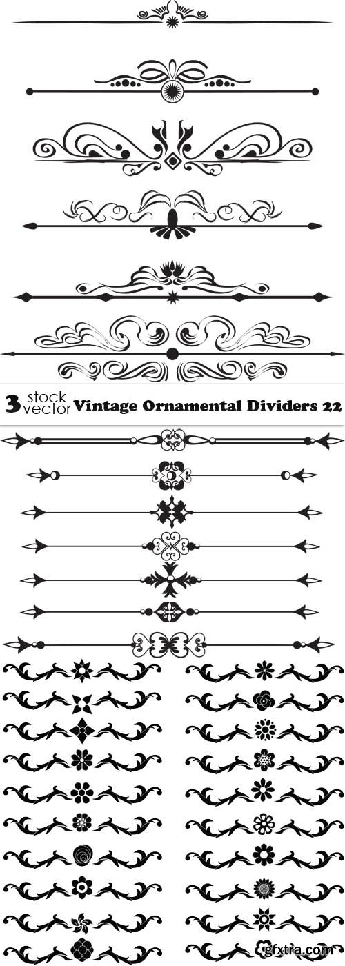 Vectors - Vintage Ornamental Dividers 22