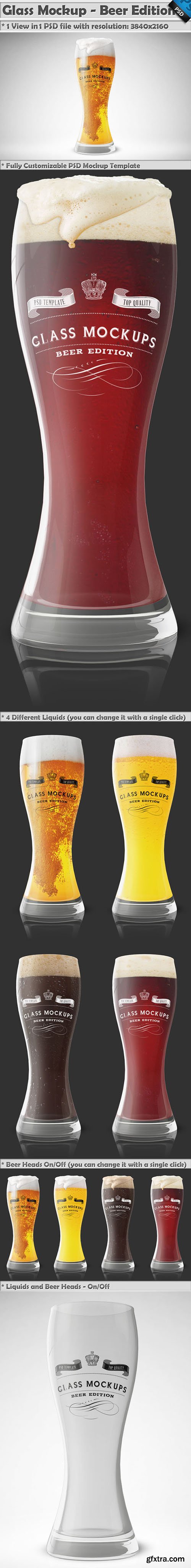 CreativeMarket Glass Mockup - Beer Glass Mockup 1 353466