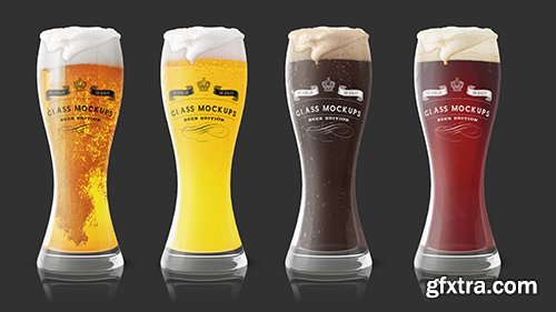 CreativeMarket Glass Mockup - Beer Glass Mockup 1 353466