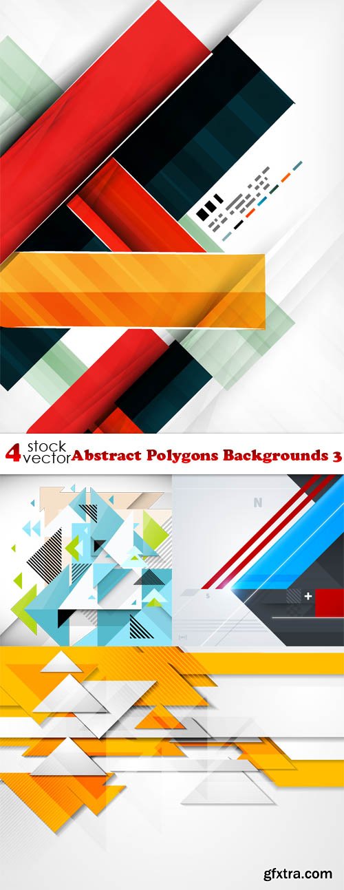 Vectors - Abstract Polygons Backgrounds 3