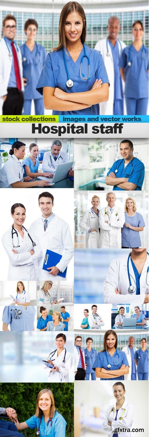 Hospital staff, 15 x UHQ JPEG