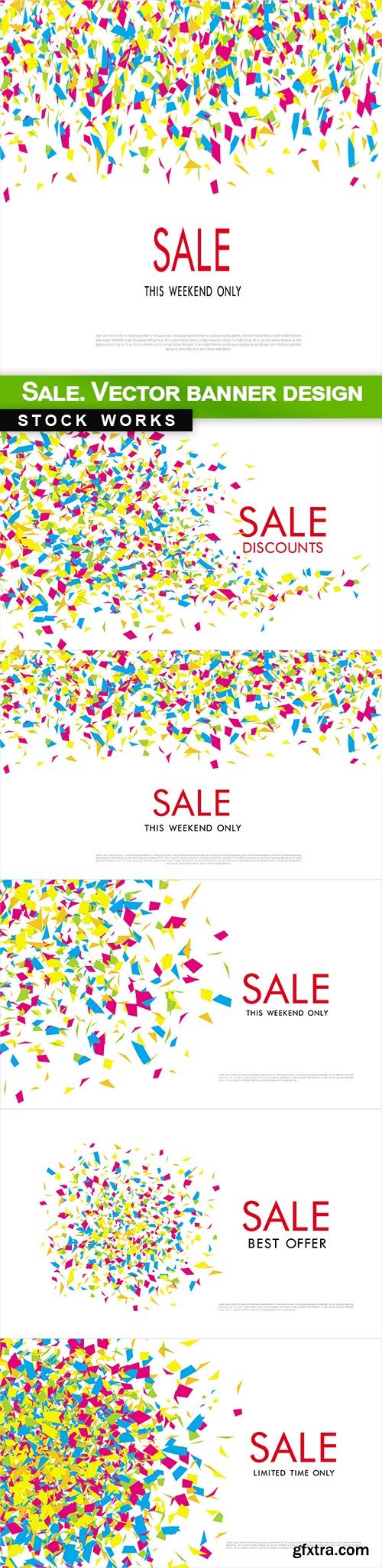 Sale. Vector banner design - 5 EPS