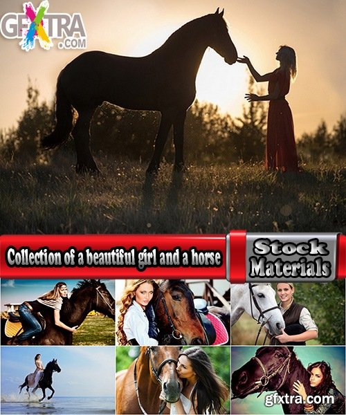 Collection of a beautiful girl and a horse steed 25 HQ Jpeg