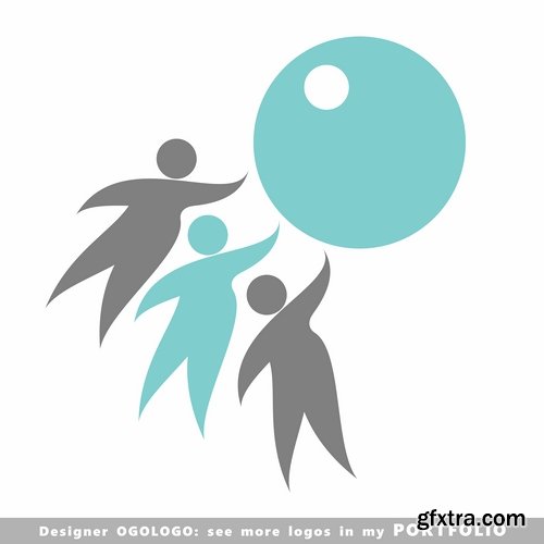 Collection picture vector logo illustration of the business campaign #11-25 EPS