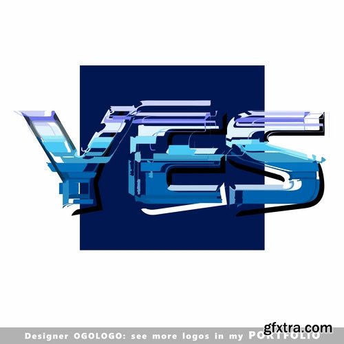 Collection picture vector logo illustration of the business campaign #11-25 EPS