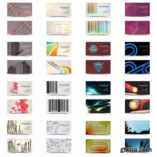 Collection of vector image flyer banner brochure business card #5-25 Eps