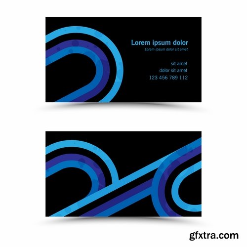 Collection of vector image flyer banner brochure business card #5-25 Eps