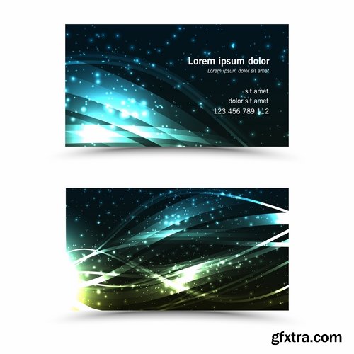 Collection of vector image flyer banner brochure business card #5-25 Eps
