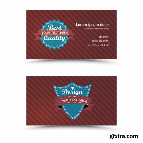 Collection of vector image flyer banner brochure business card #5-25 Eps