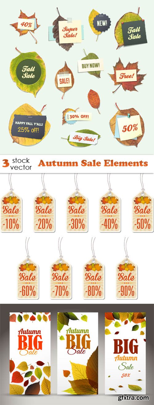 Vectors - Autumn Sale Elements