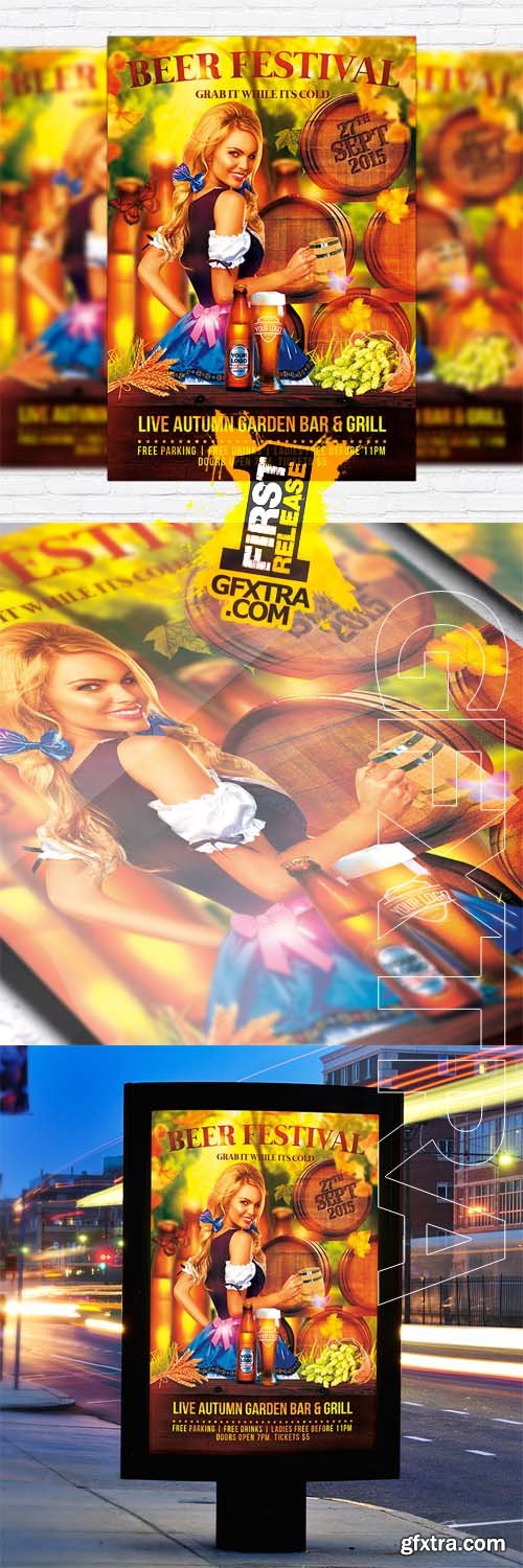 Beer Festival - Flyer Template + Facebook Cover