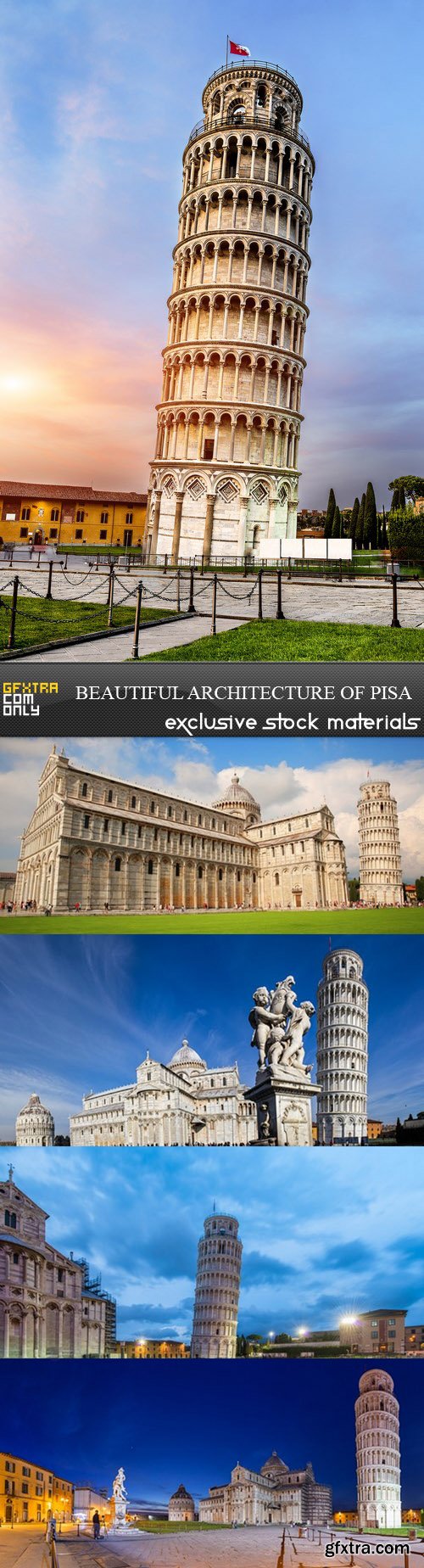 Beautiful Architecture of Pisa - 5 UHQ JPEG