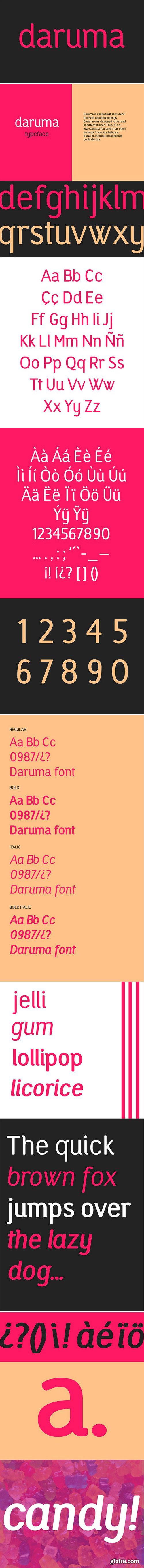 Daruma font